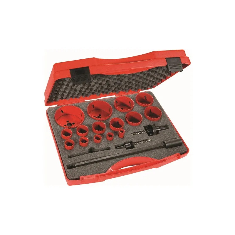 Scie Trepan De 16 A 83 Mm Et Accessoires - Coffret De 15 Sam Outillage 705-C-15